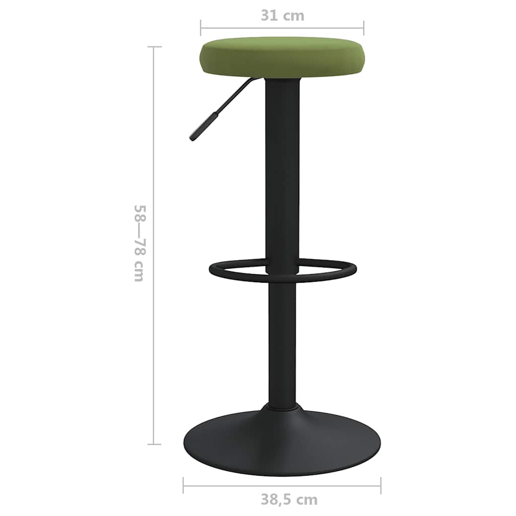 Barhocker 2 Stk. Schwarz Samt