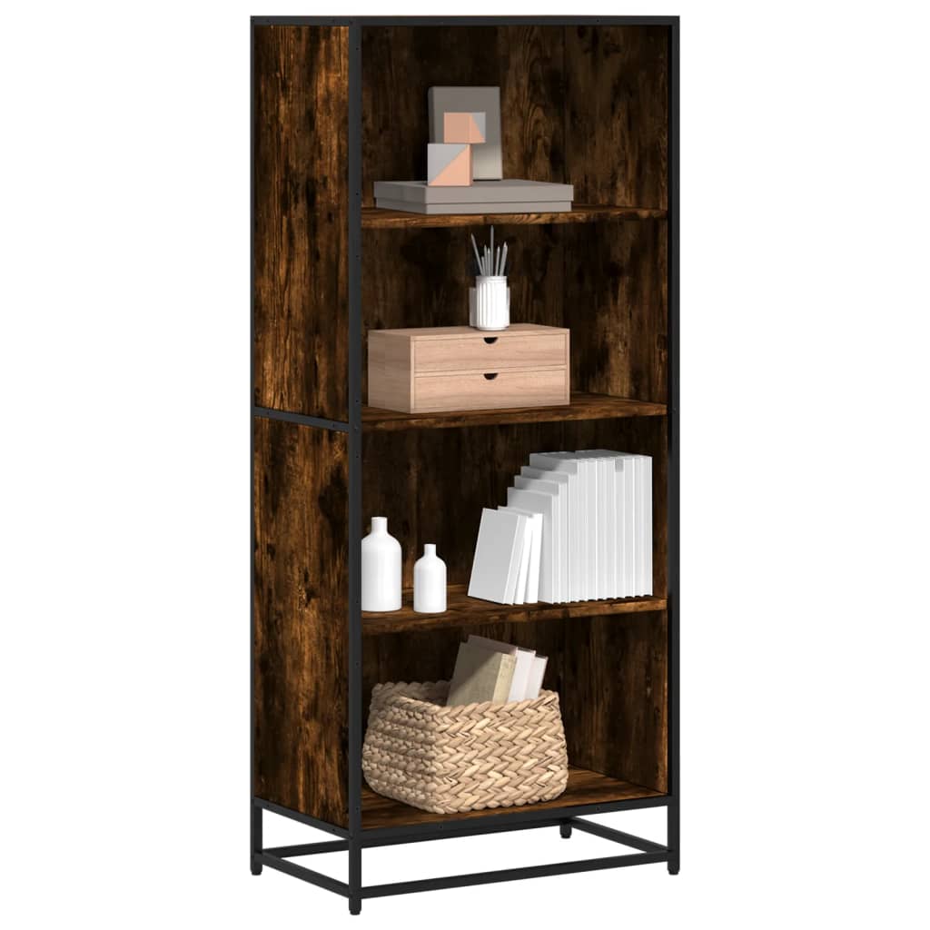 Bücherregal Schwarz 60x35x139 cm Holzwerkstoff