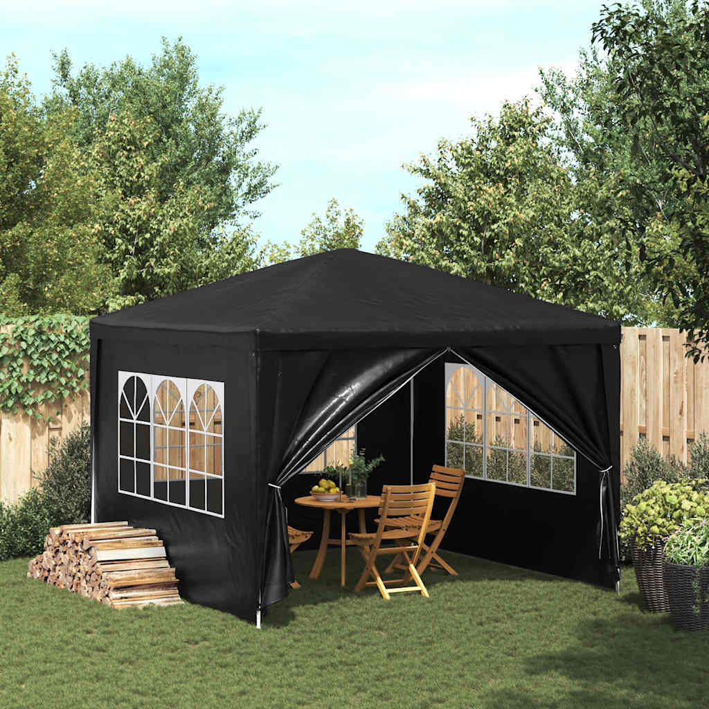 Party-Zelt 400 x 300 x 255 cm Rot PE und Stahl