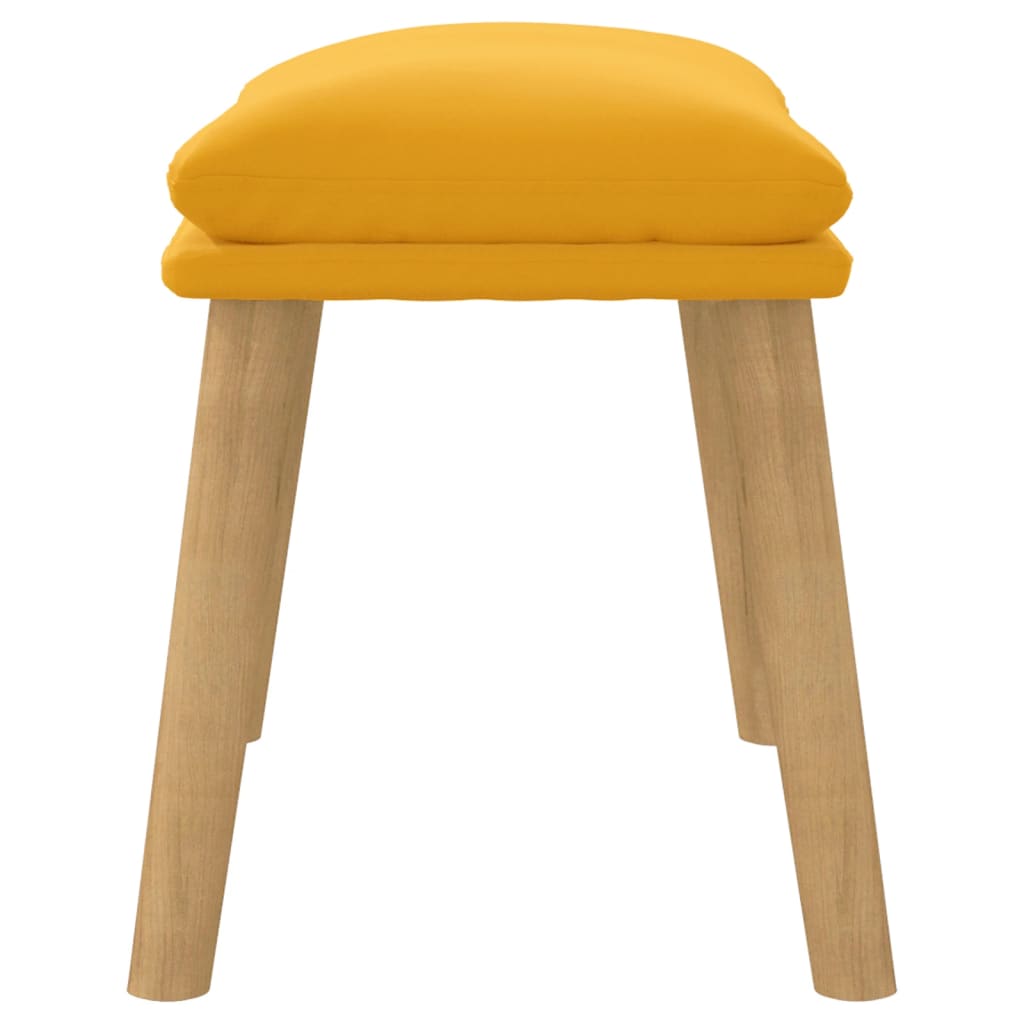 Fußhocker Hellgrau 45x29,5x35 cm Samt