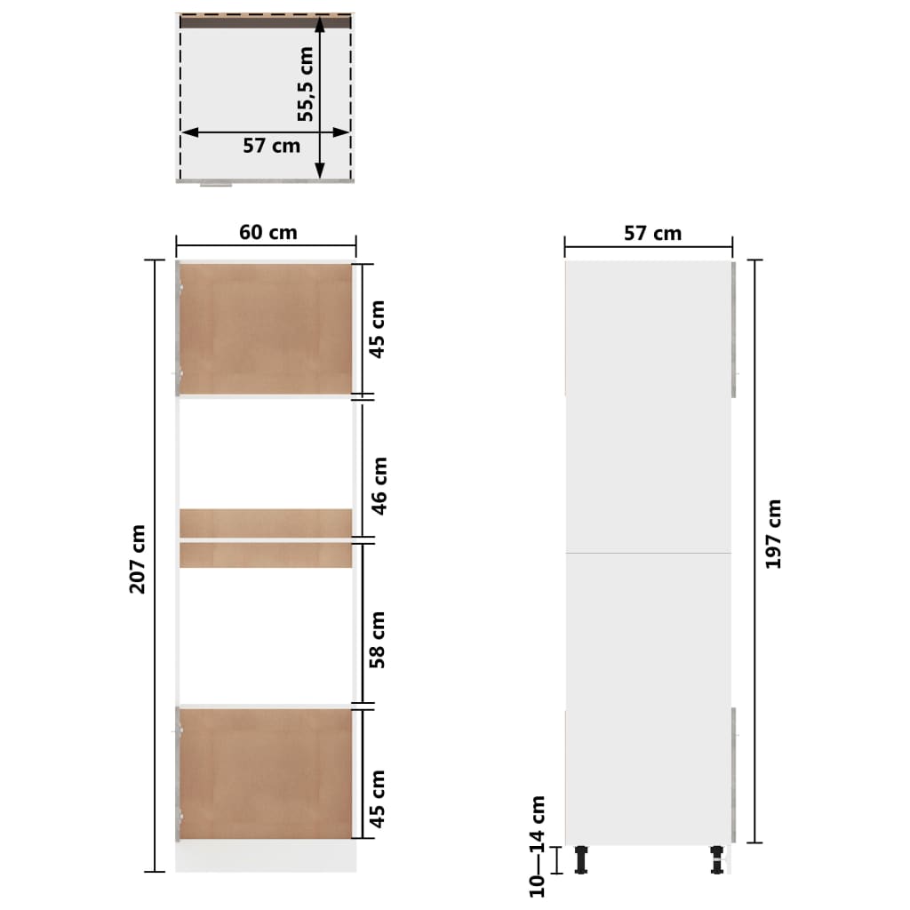 Spülenunterschrank Sonoma-Eiche 80x46x81,5 cm Holzwerkstoff