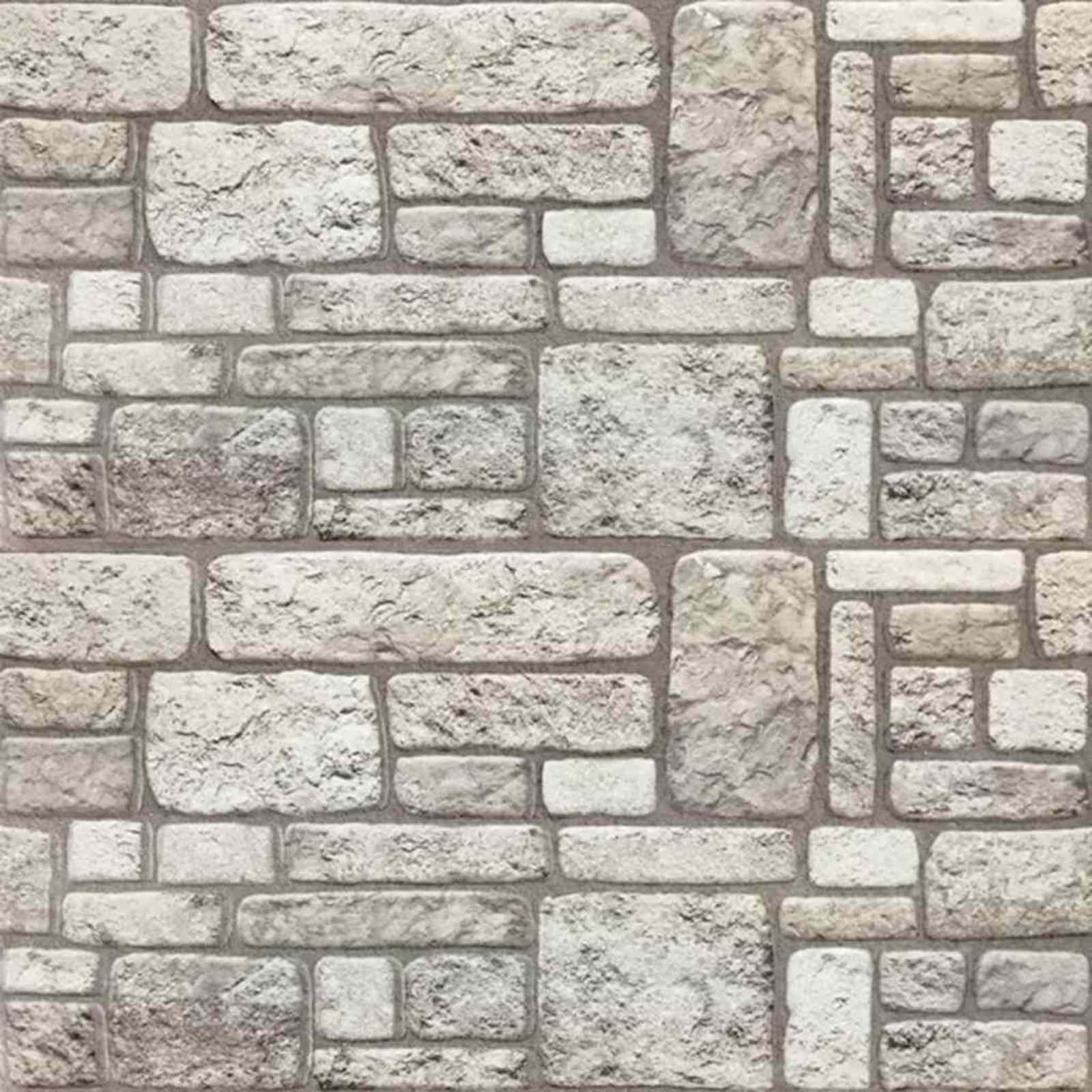 Wandpaneele 10 pcs Ziegel 100 x 50 cm EPS-Schaum