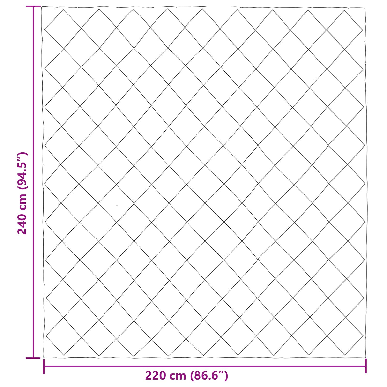 Sommerdecke Anthrazit 200 x 135 cm Mikrofaser