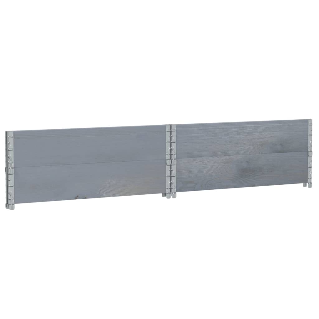 Pflanzkasten Grau 150x100 cm Massivholz Kiefer