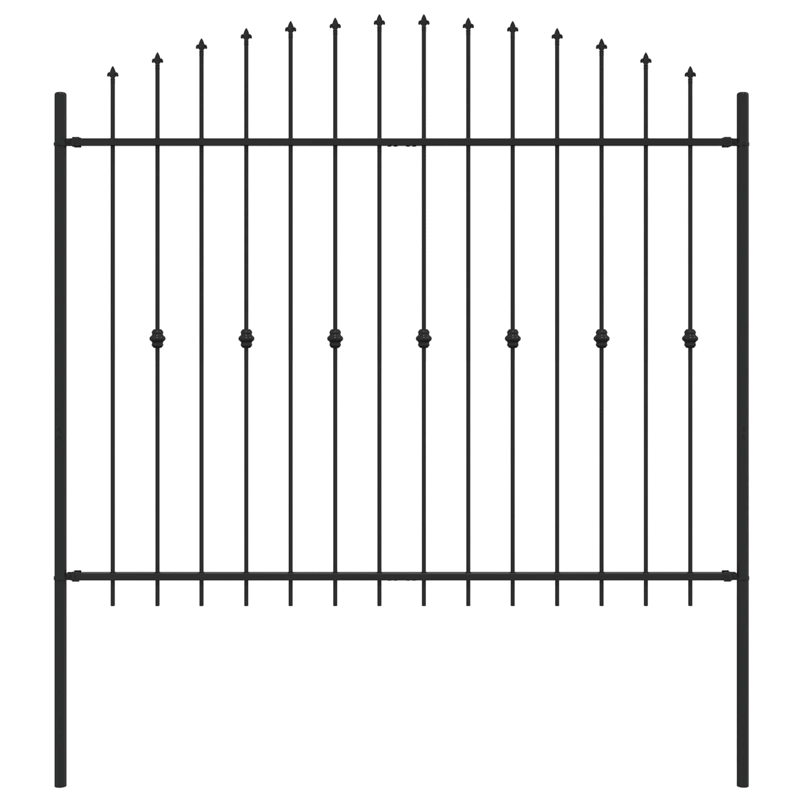 Spießzaun Asten Schwarz