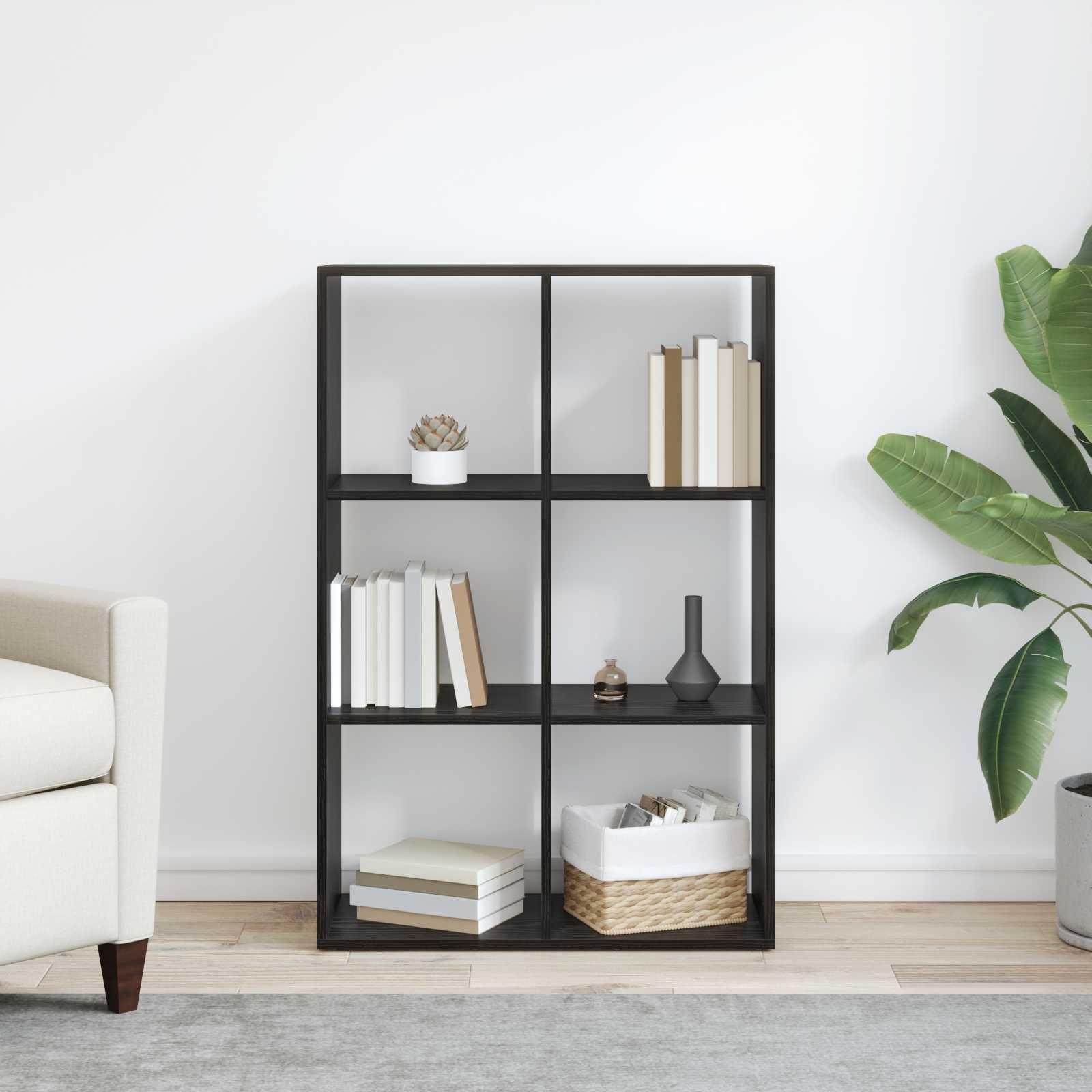 Bücherregal Weiß 137,5x29x137,5 cm Holzwerkstoff