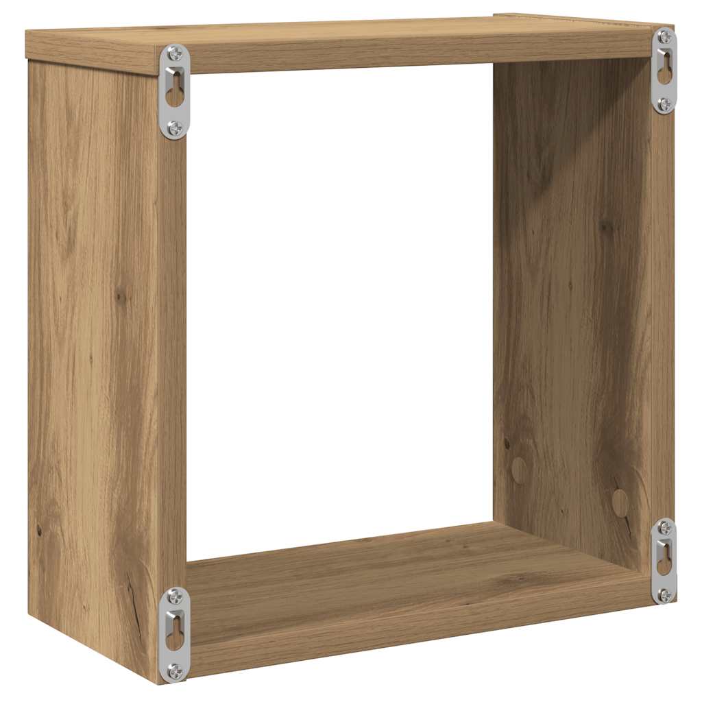 Würfelregale 2 Stk. Weiß 30x15x30 cm