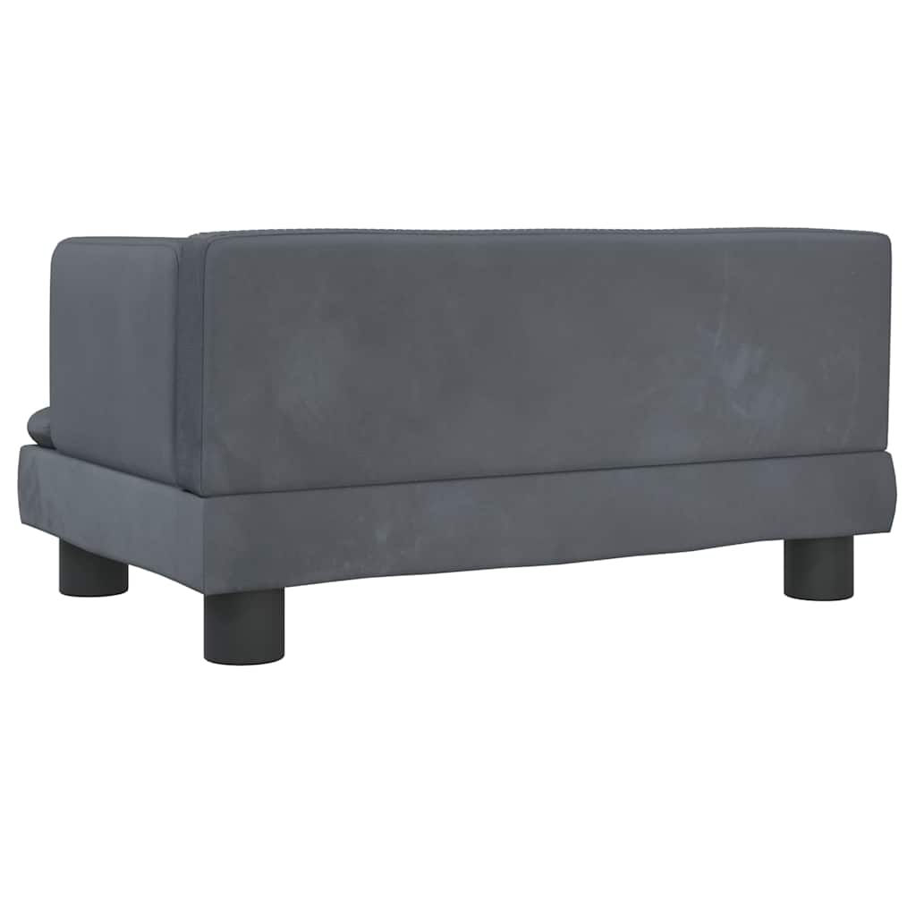 Hundebett Blau 80x45x30 cm Samt