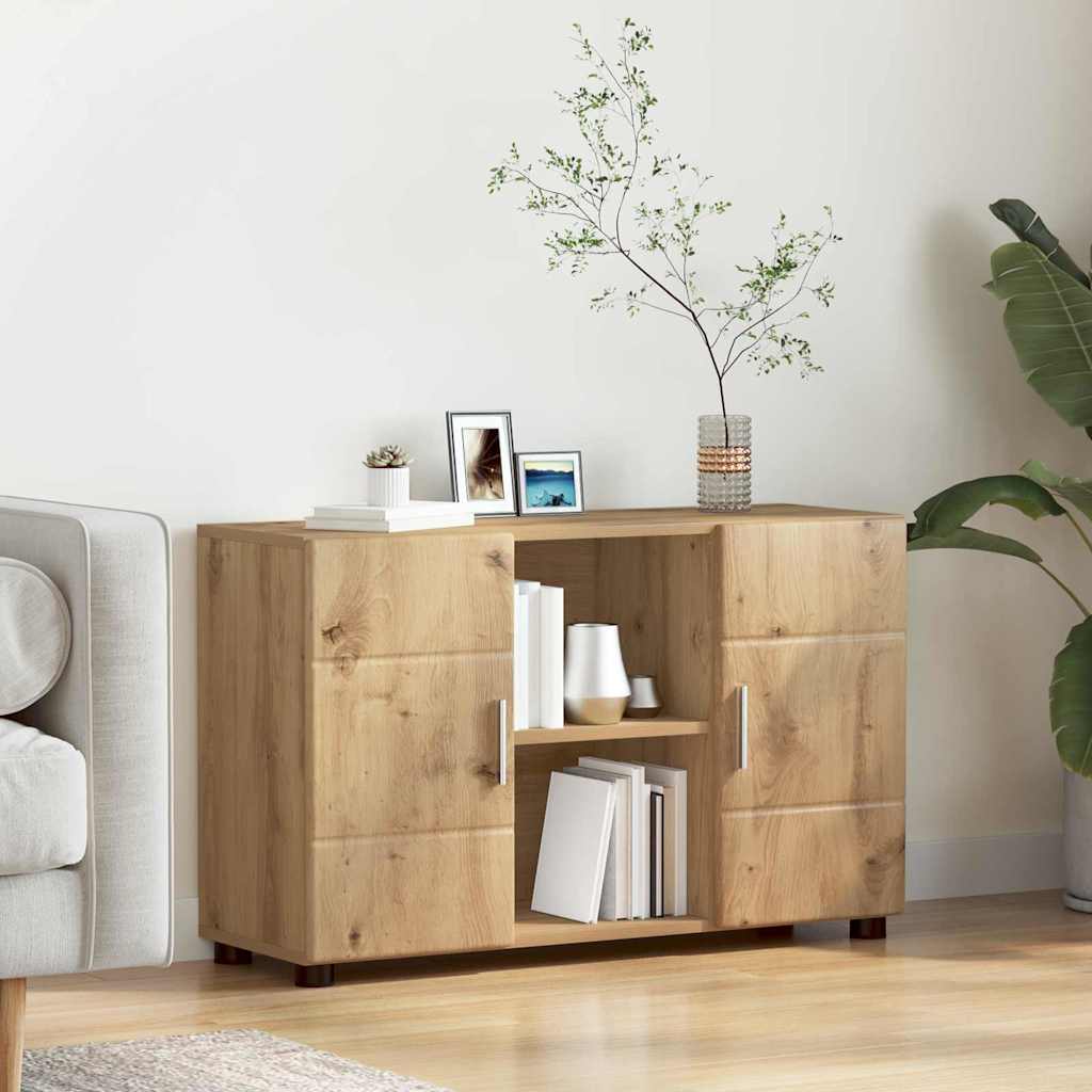 Highboard mit Regal FLORIN Weiß 60 x 35 x 182 cm Holzwerkstoff