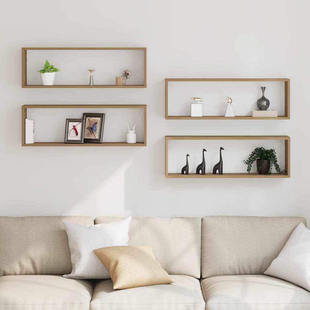 Würfelregale 2 Stk. Weiß 30x15x30 cm