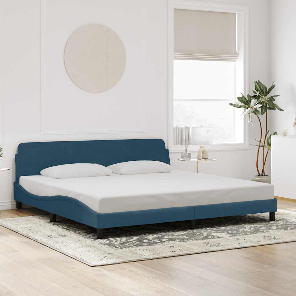 Bettgestell "Dover" Hellgrau 80x200 cm Samt