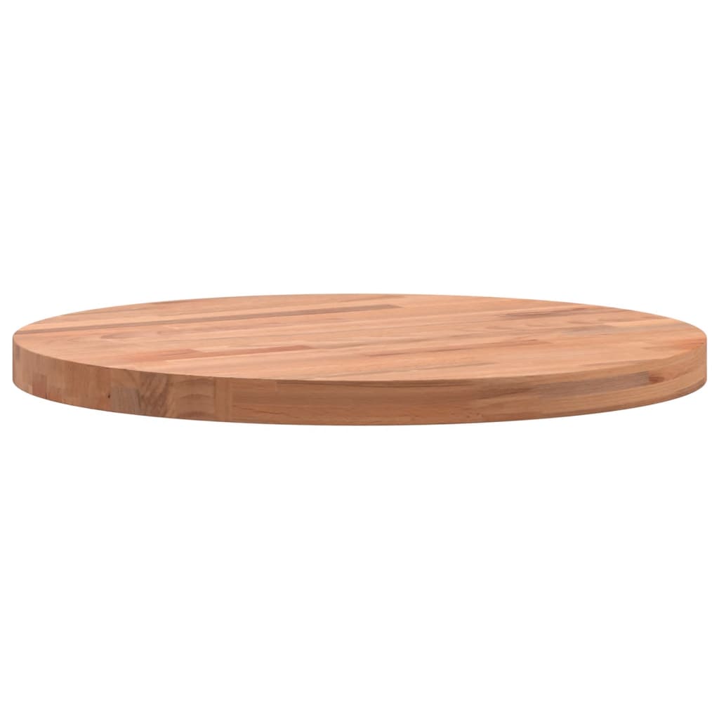 Tischplatte Ø30x1,5 cm Rund Massivholz Buche