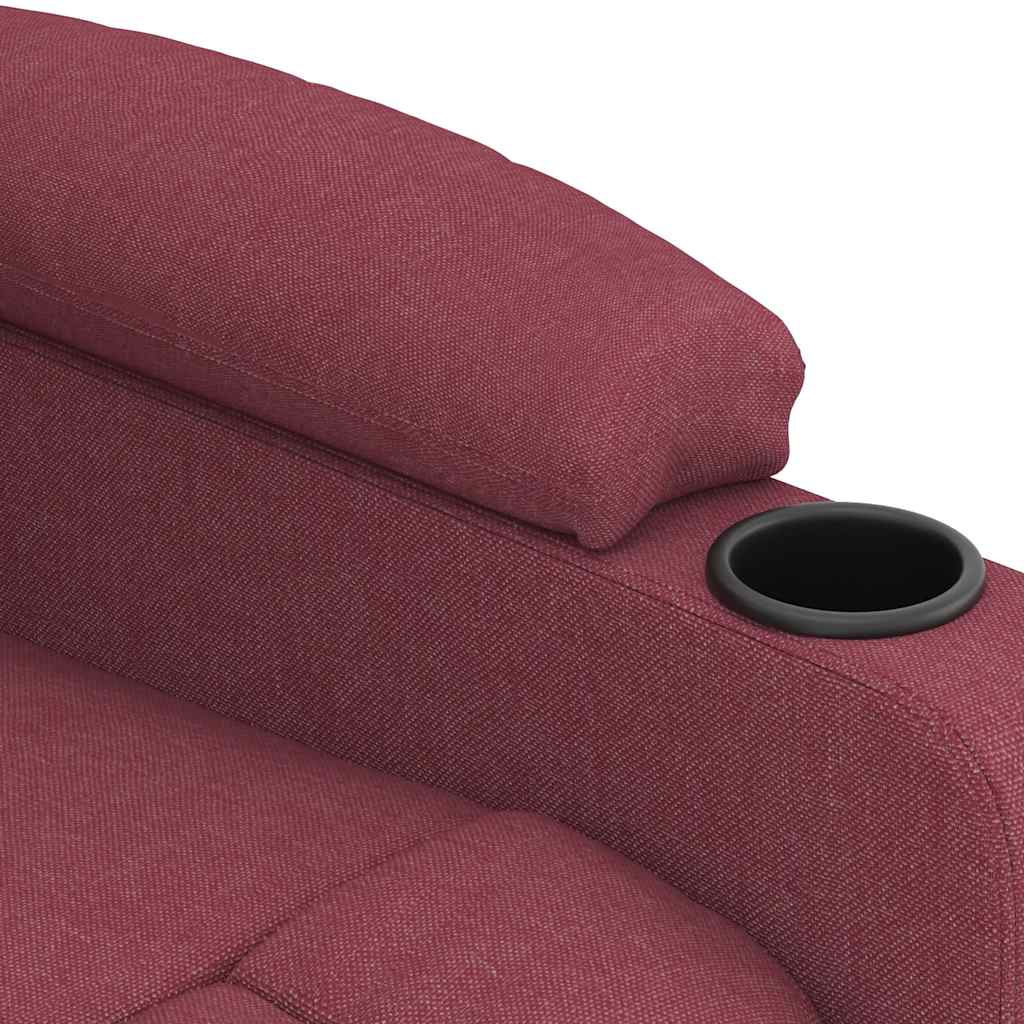 Massagesessel Elektrisch Hellgrau Stoff