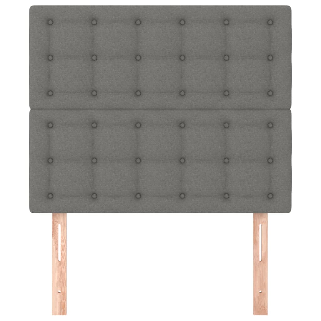 Kopfteil Hellgrau 80x5x118/128 cm Stoff