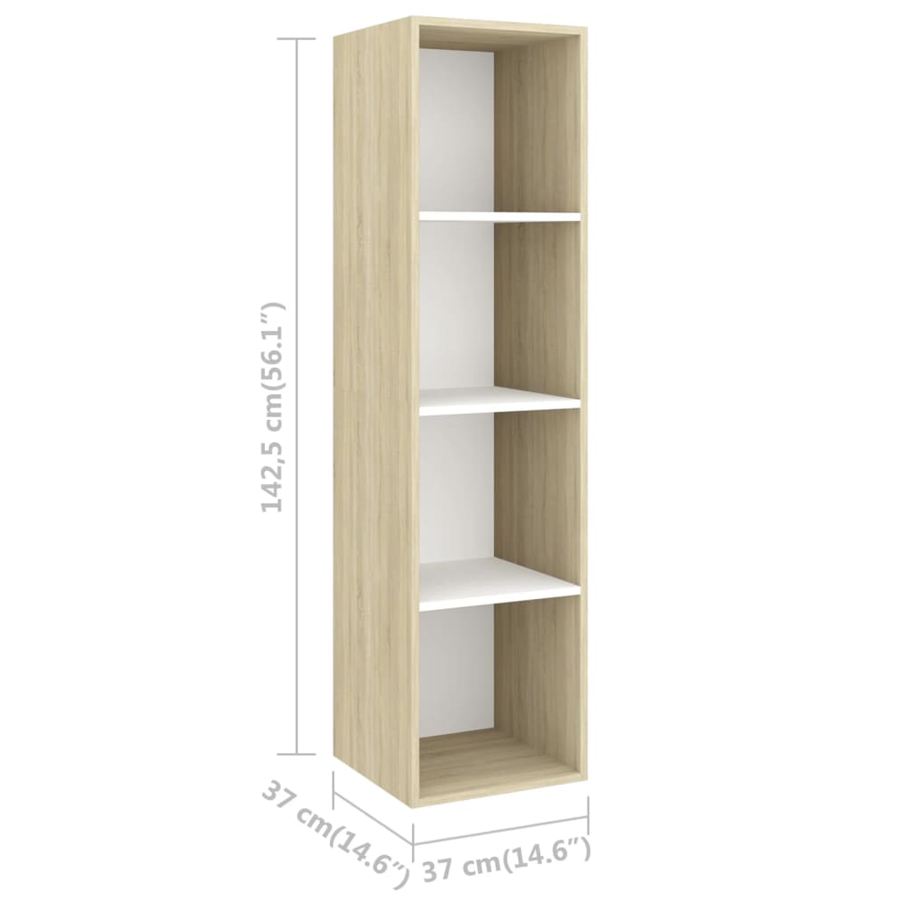 4-tlg. TV-Schrank-Set Weiß Holzwerkstoff