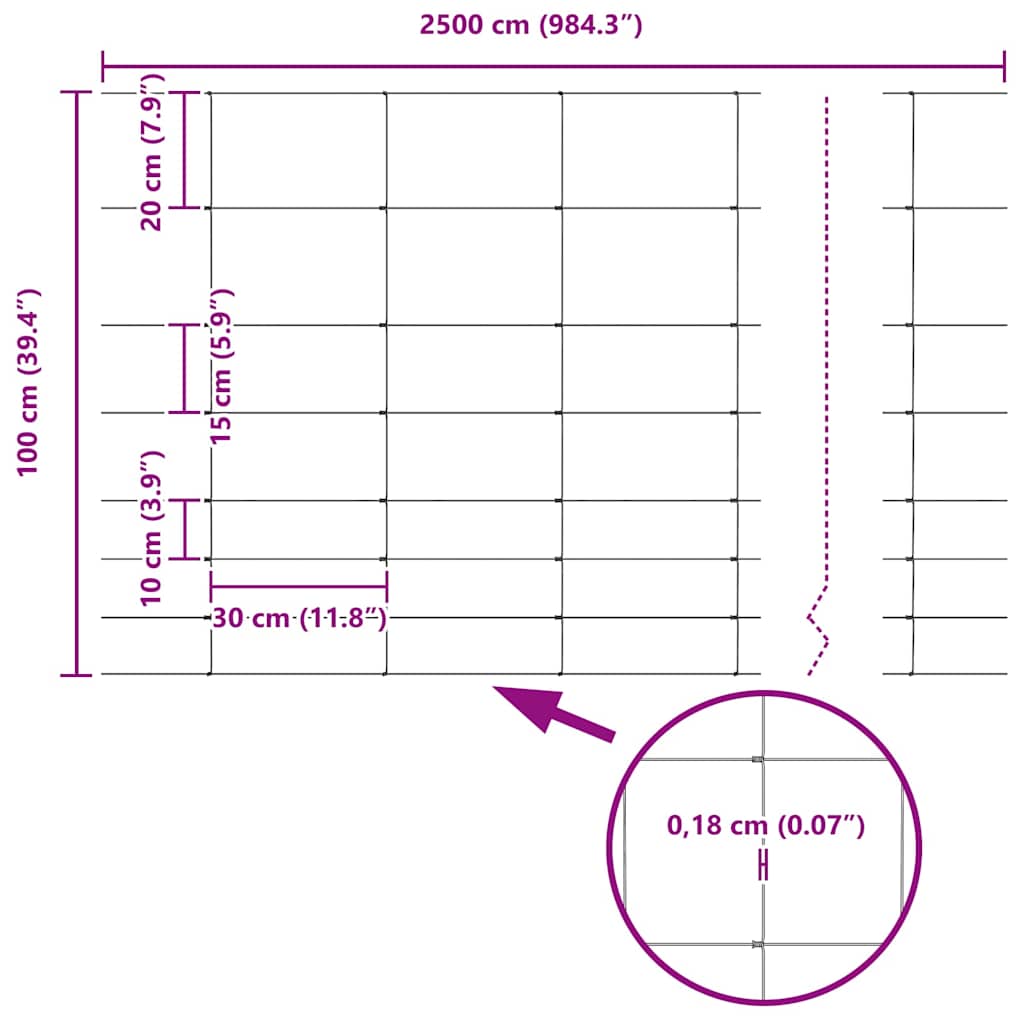 Feldzaun Silber