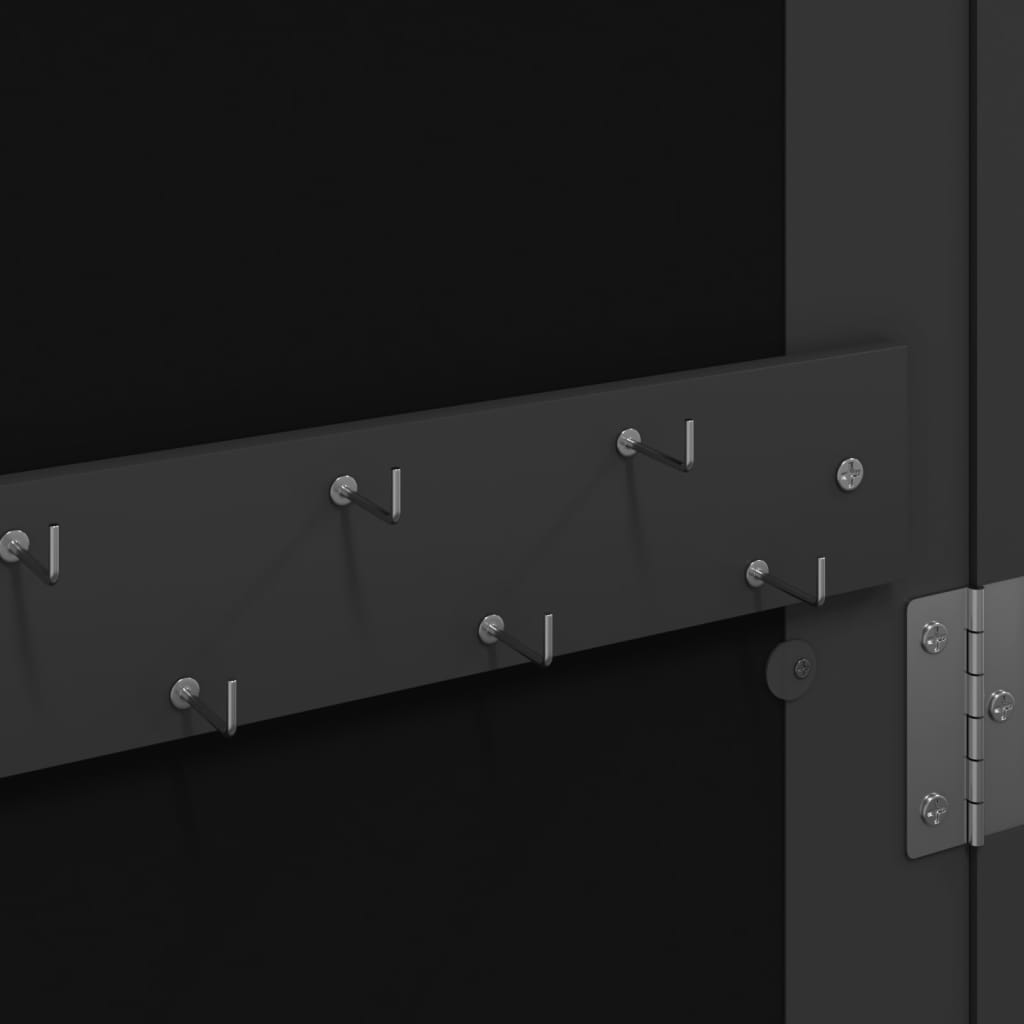 Schmuckschrank mit Spiegel Wandmontage Weiß 30x8,5x106 cm