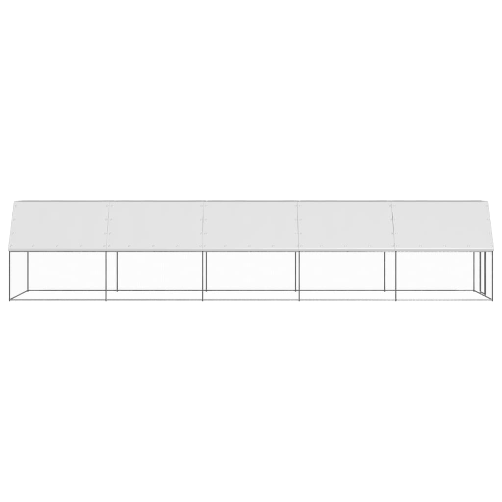 Outdoor-Hühnerkäfig 2x4x2 m Verzinkter Stahl