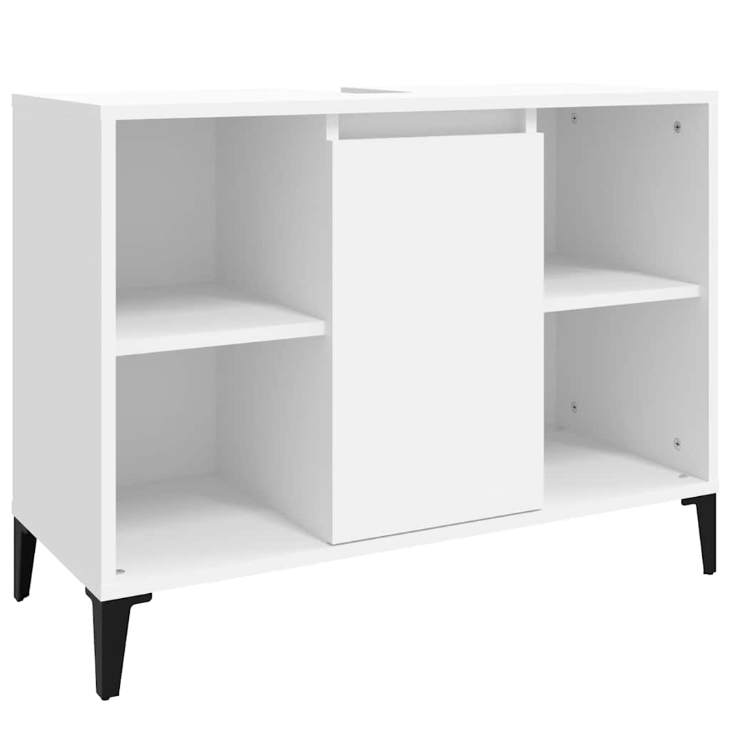 3-tlg. Badmöbel-Set Räuchereiche Holzwerkstoff