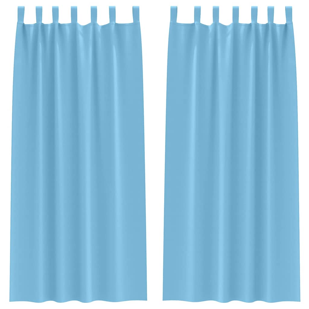 Verdunkelungs-Vorhänge mit Ringen 2 pcs Beige 140 x 140 cm