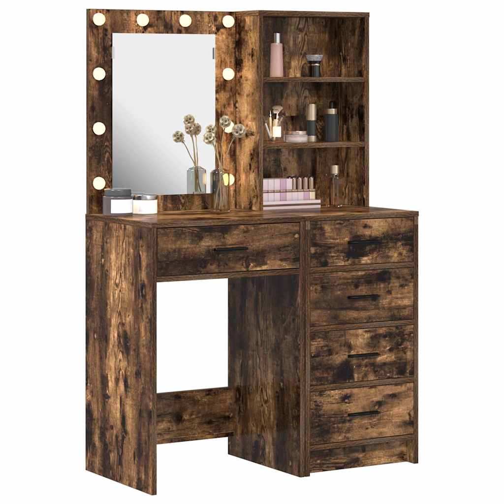 Schminktisch 2 pcs Weiß 50 x 41 x 135 cm Holzwerkstoff