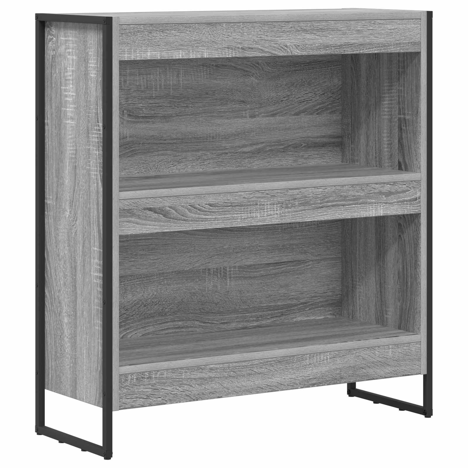 Bücherregal 2 pcs Schwarz Eichen-Optik 60 x 30 x 189,5 cm