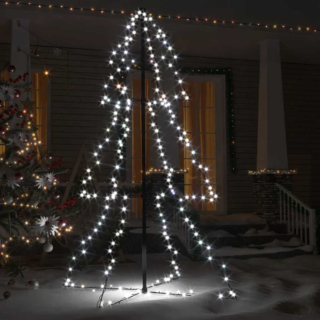 Weihnachtsbaum in Kegelform 160 LEDs Indoor & Outdoor 78x120 cm