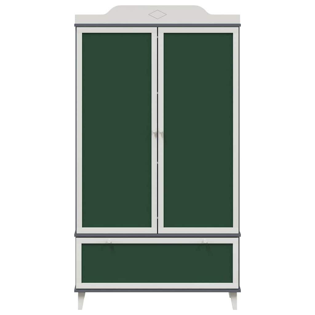 Kreidetafel Kleiderschrank mit Tür ROROS Weiß 90 x 45 x 165 cm