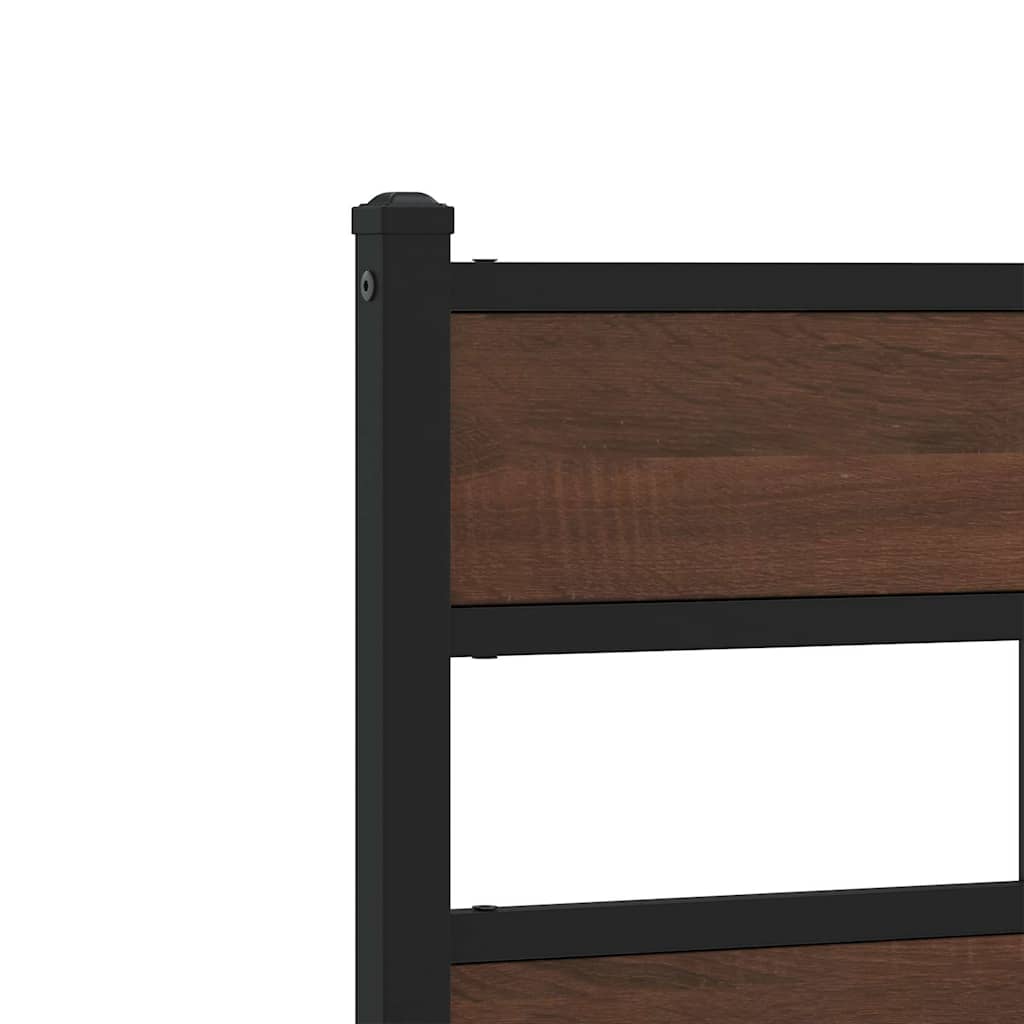 Ersatz-Kopfteil Räuchereiche 100 cm Eisen und Holzwerkstoff