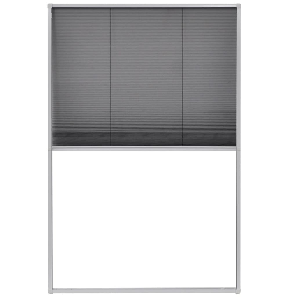 Plisse Insektenschutz-Fenster 80×160 cm