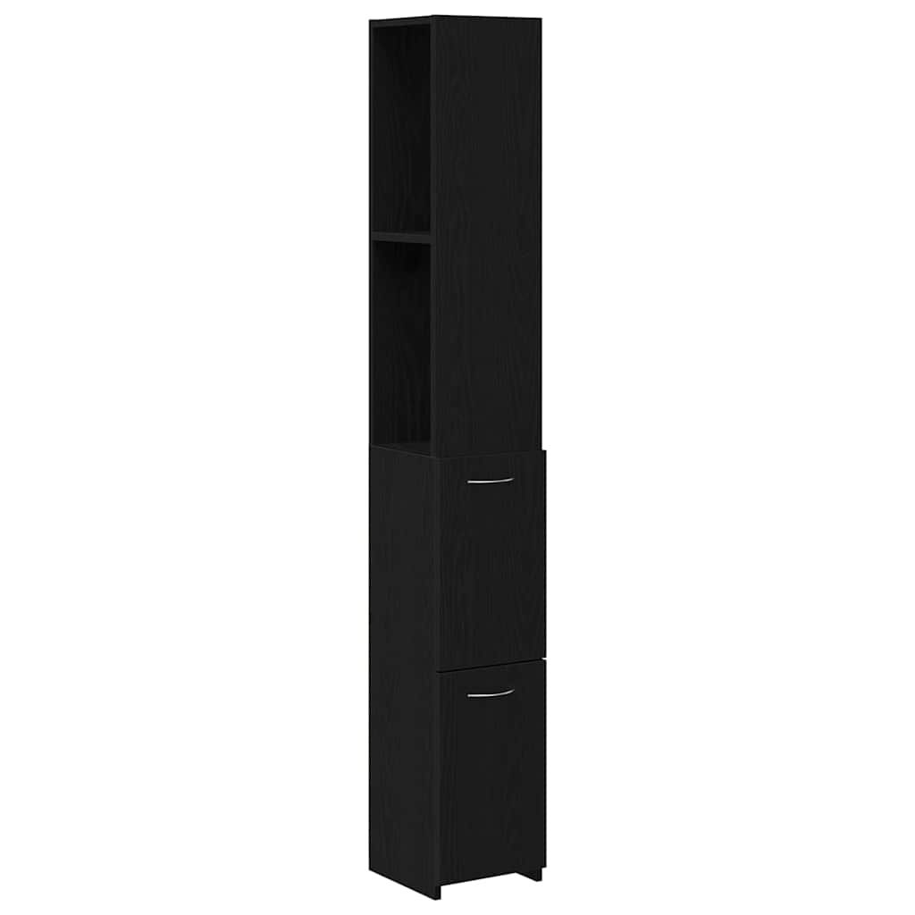 Badschrank Weiß 25x26,5x170 cm Holzwerkstoff