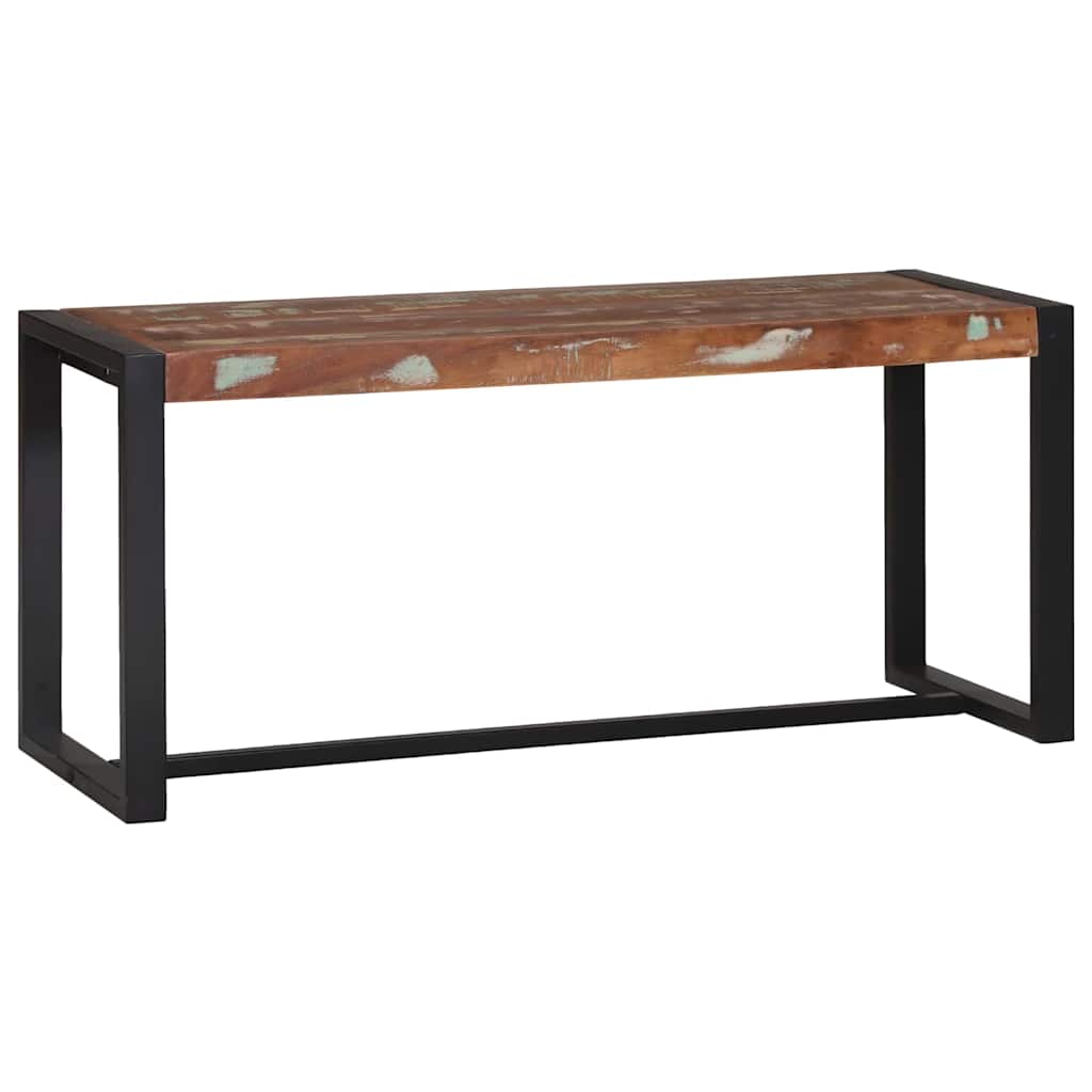 Bank Mehrfarbig 60x35x45 cm Massivholz Altholz