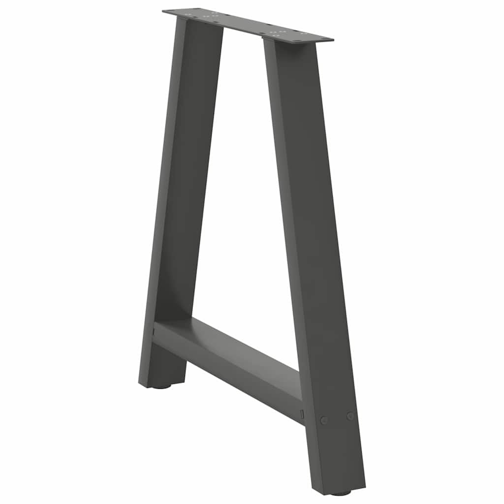 Couchtischbeine A-Form 2 Stk. 30x(30-31) cm Stahl