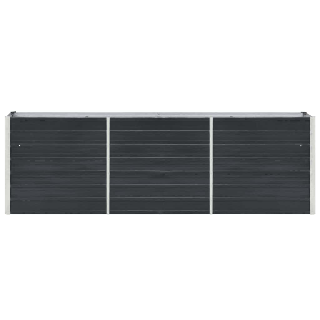 Hochbeet Anthrazit 160 x 80 x 77 cm Verzinkter Stahl