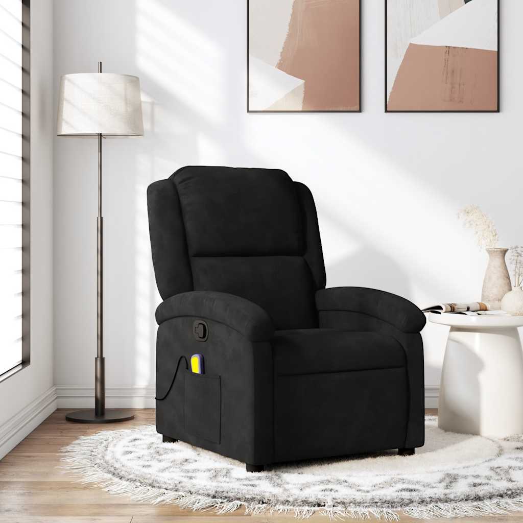 Relaxsessel Dunkelgrau Samt