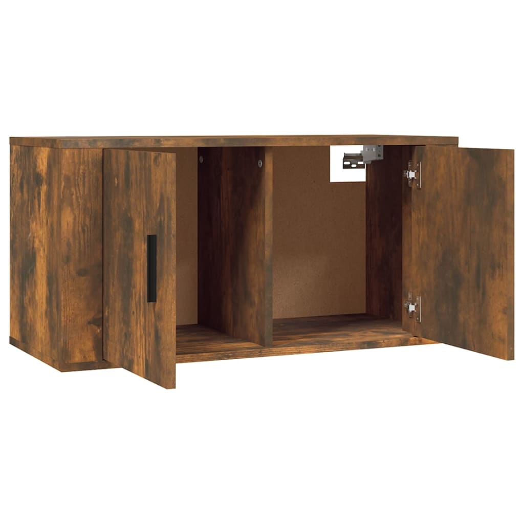 3-tlg. TV-Schrank-Set Weiß Holzwerkstoff