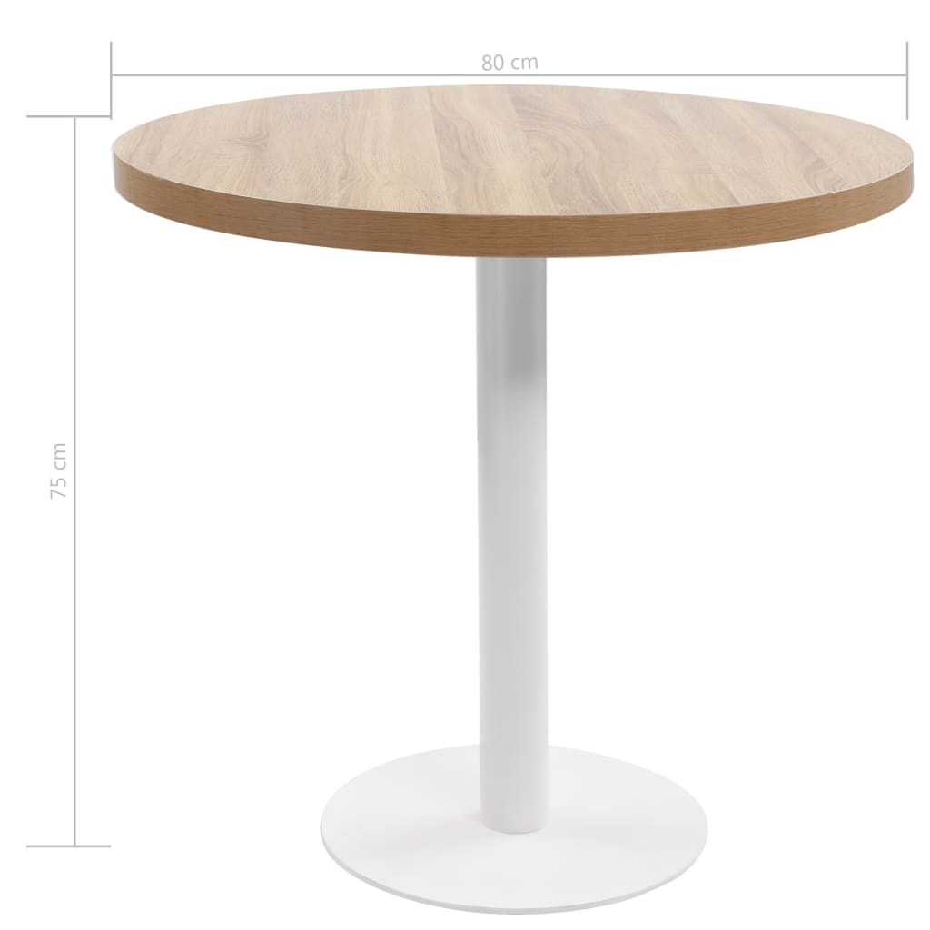 Bistrotisch Hellbraun 40 cm MDF