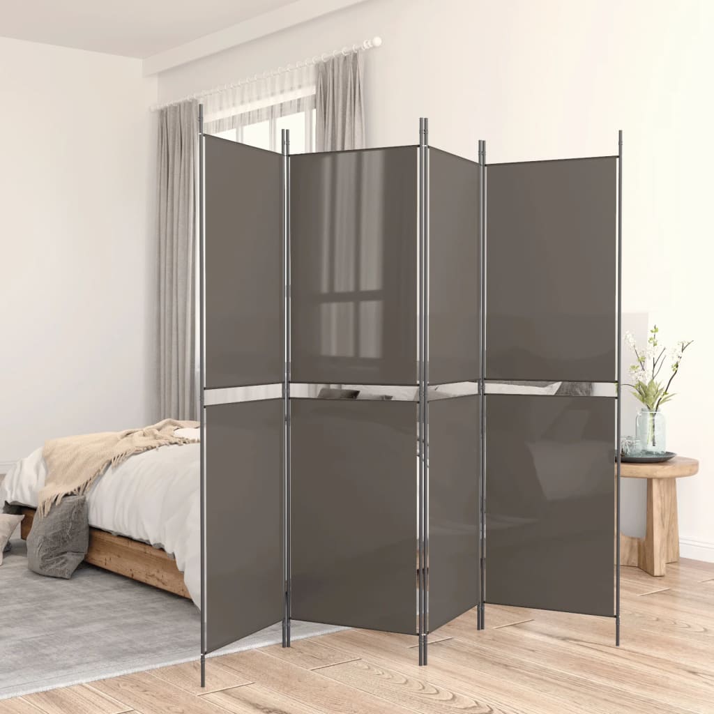 3-teiliger Raumteiler Beige 150 x 180 cm Stoff