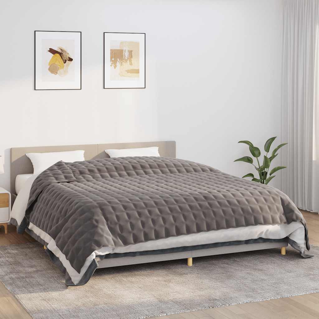 Gewichtsdecke Grau 122x183 cm 5 kg Stoff