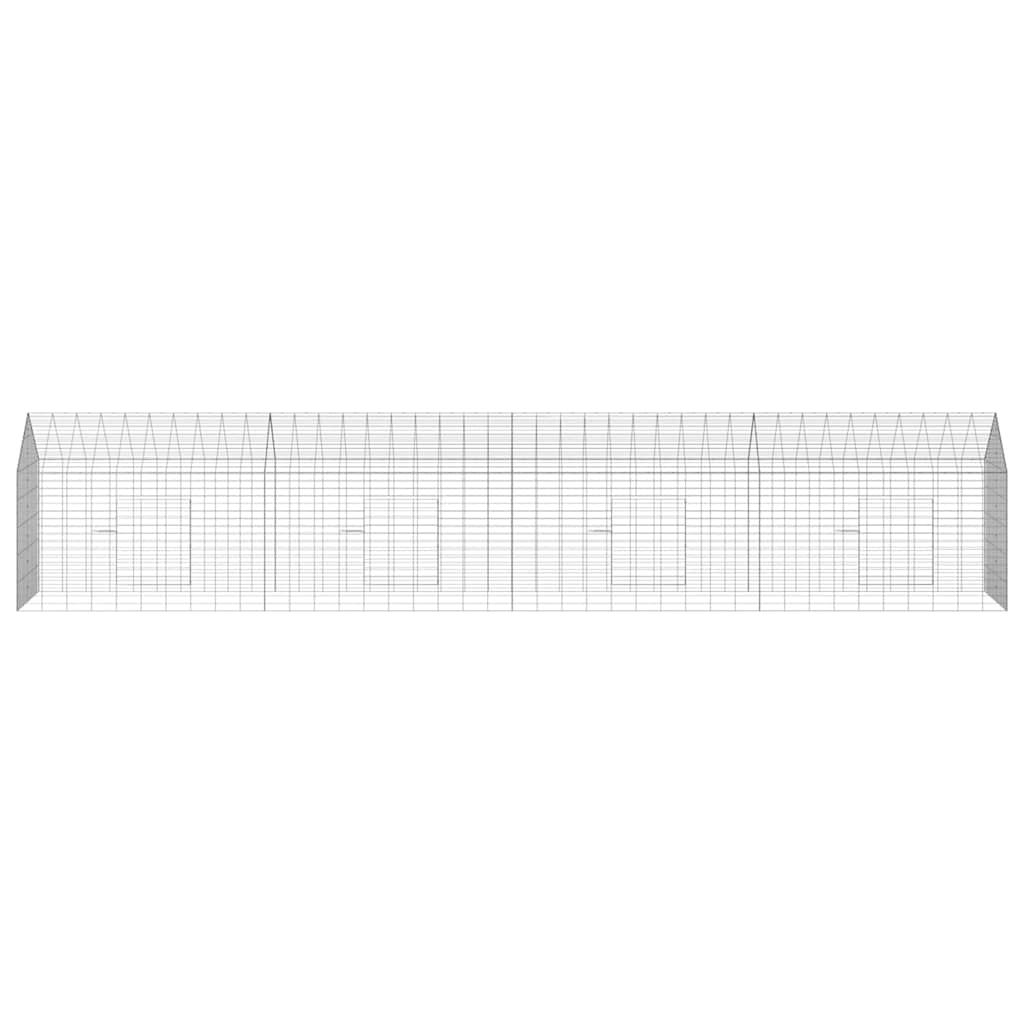 Hasenkäfig Silber 100 x 78 x 78 cm Verzinkter Stahl