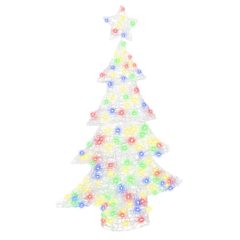 Weihnachtsbaum mit 100 LEDs Warmweiß 120 cm Acryl