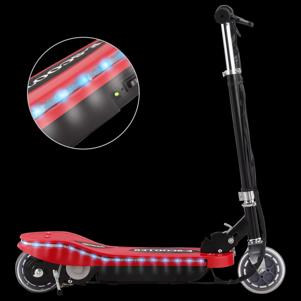 E-Scooter mit LED 120 W Schwarz