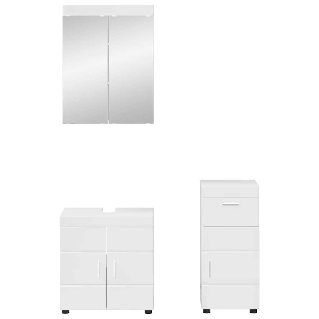 Badezimmermöbel-Set TULUM 2 pcs Weiß 60 x 34 x 63 cm