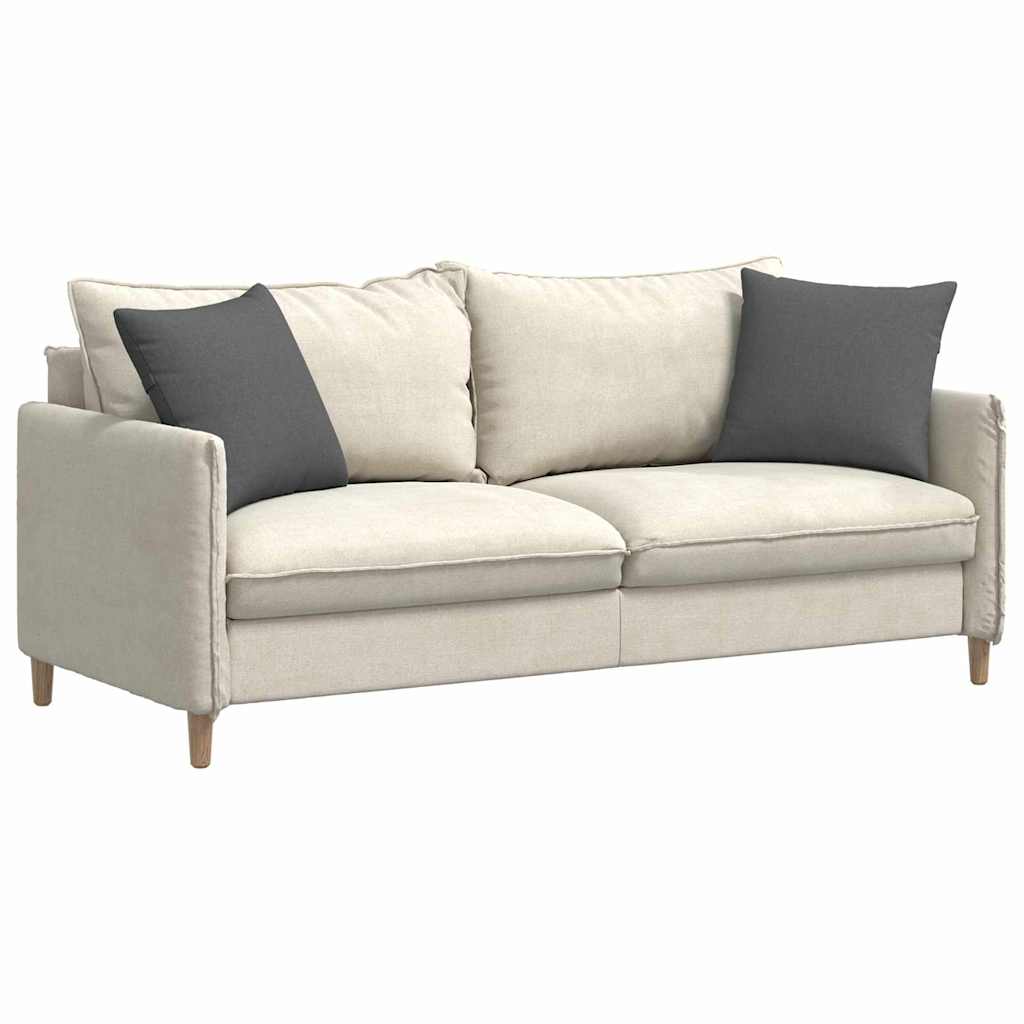 Sofakissen 2 pcs Hellgrau 50 x 30 cm Stoff