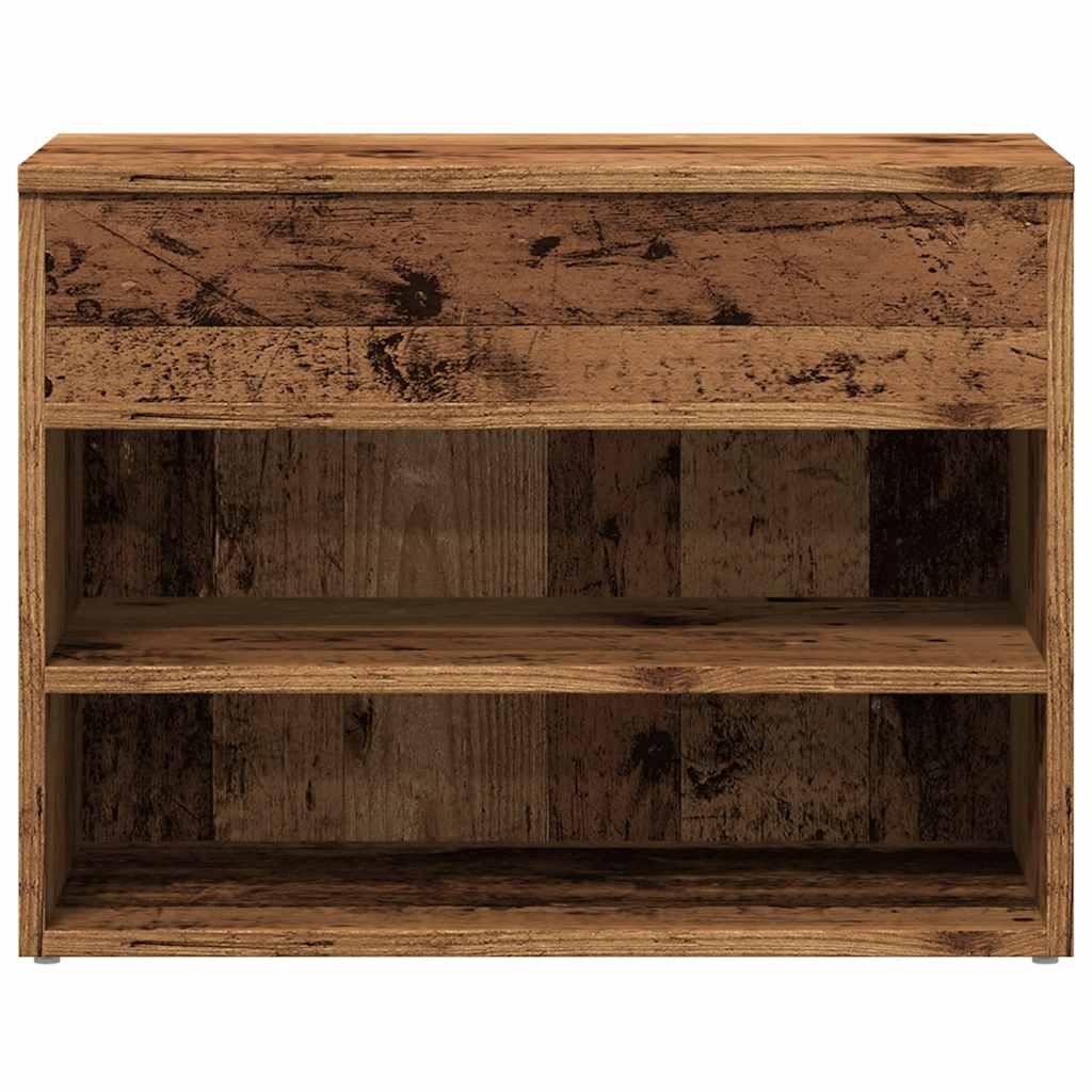 Schuhbank Weiß 60x30x45 cm Holzwerkstoff