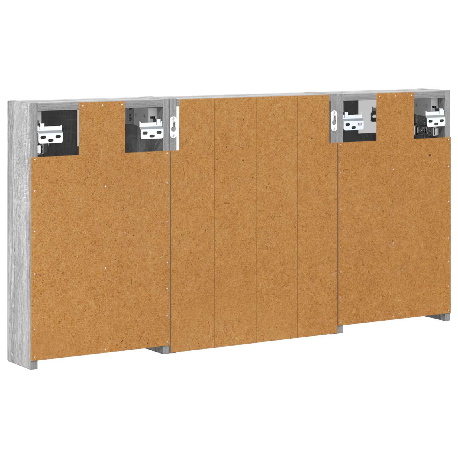 Badezimmerschrank-Set 3 pcs 80 x 10,5 x 50 cm Holzwerkstoff