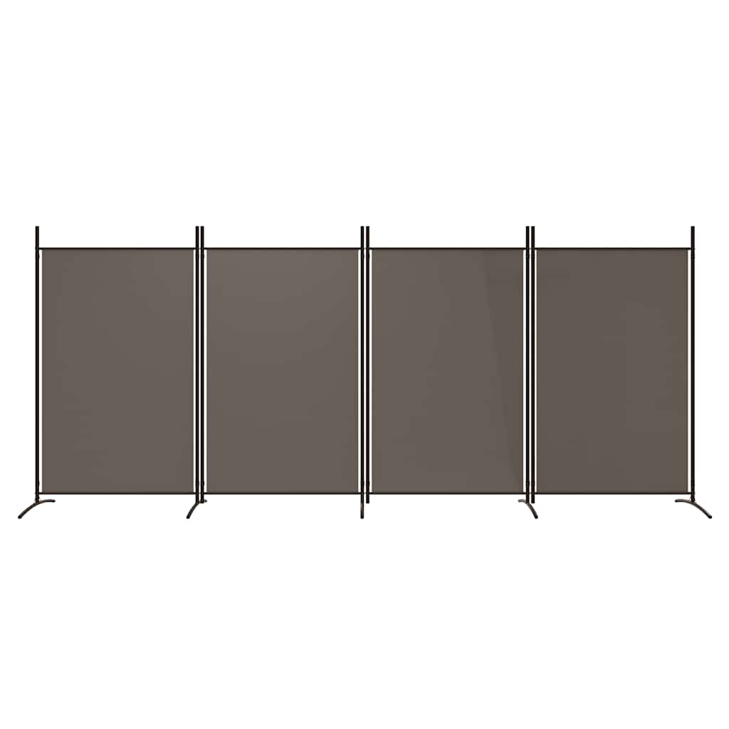 3-tlg. Raumteiler Weiß 260x180 cm Stoff
