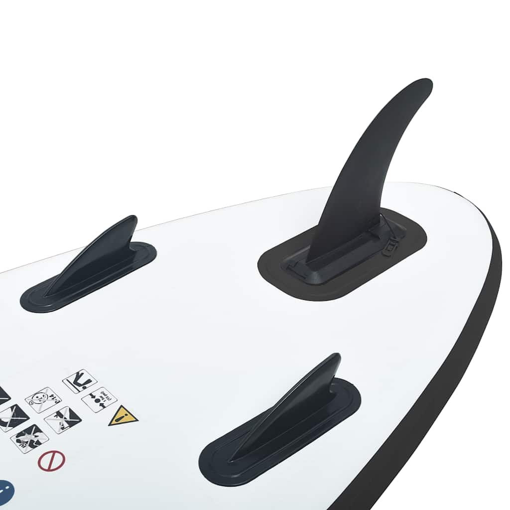Stand Up Paddle Board SUP Aufblasbar Rot und Weiß