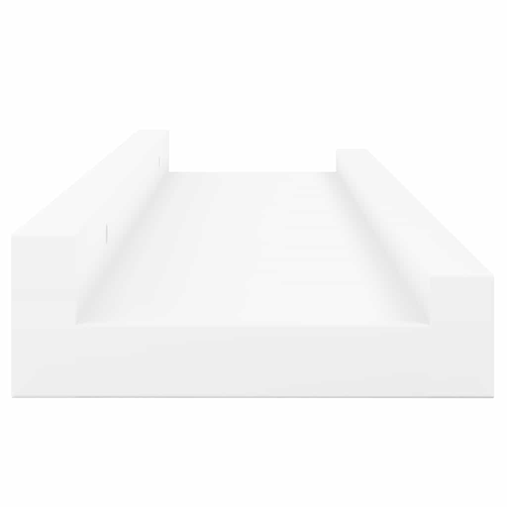 Bilderleisten 2 Stk. Weiß 80x9x3 cm MDF