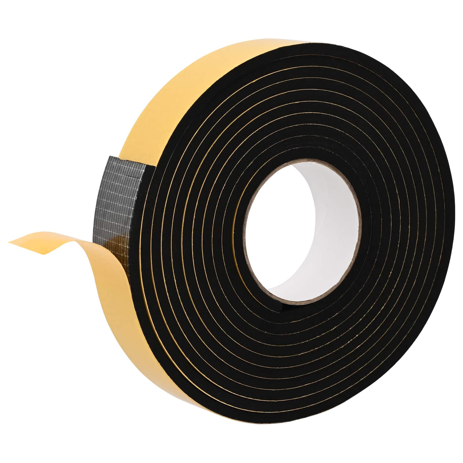 Selbstklebendes Schaumstoffband Schwarz 10mm x 10m CR-Schaum